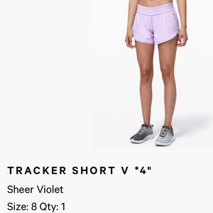Lululemon Tracker Short V *4”